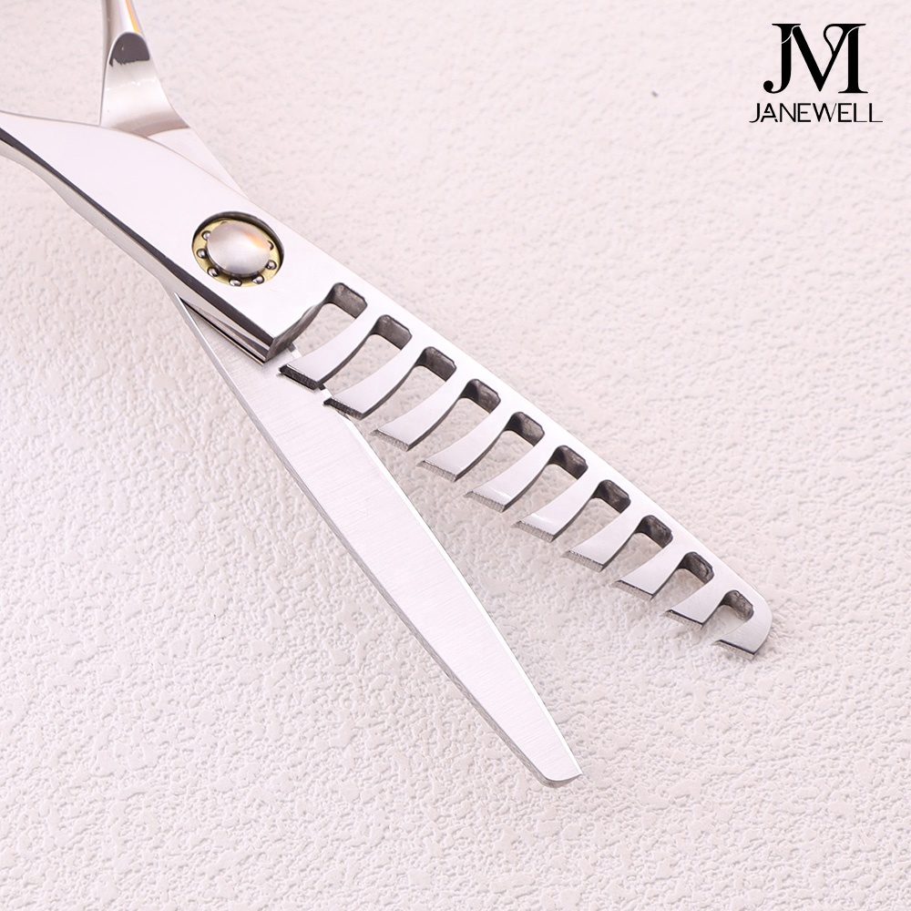 Professional Japanese 440C 10t thinning shears for 6.01 inch for barbers and salon hairdressing. - thumbnail 3