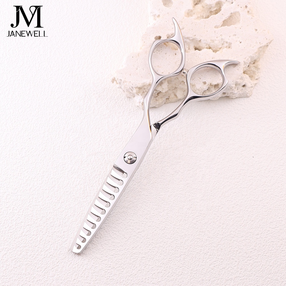 Professional Japanese vg10 Silver 11t thinning shears with hair scissors, 6.011 inch for barbers and salon hairdressing. - view 1