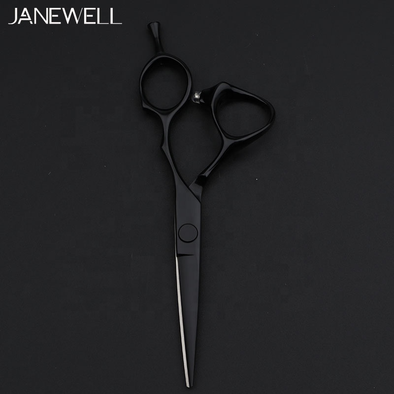 Professional Japanese VG10 Black 5.5" barber shears with hair scissors, 5.5 inch for barbers and salon hairdressing. - thumbnail 5