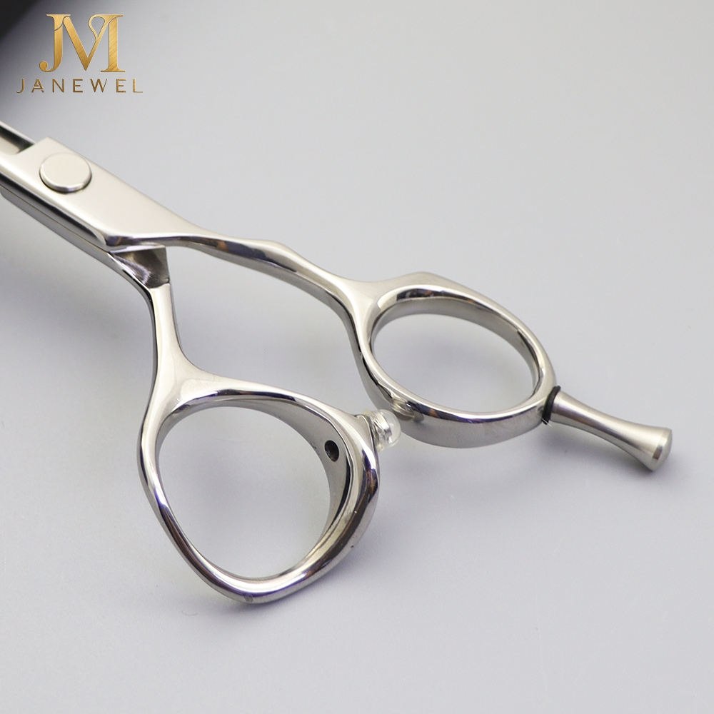 Hair cutting shears 5 inch high hardness VG10 steel with hand polished straight blades for barbers and hairdressers. - thumbnail 5