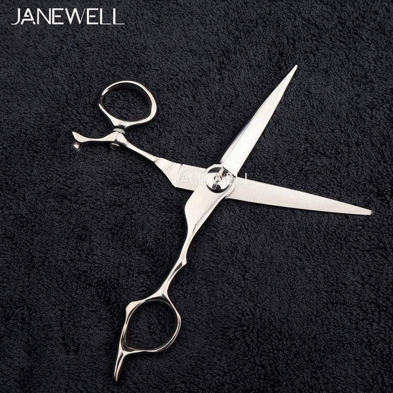 Professional Japanese VG10 Silver 6.3" barber shears with hair scissors, 6.3 inch for barbers and salon hairdressing. - thumbnail 3
