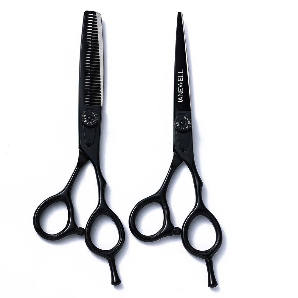 Professional 9Cr Silver 9cr barber shears with hair scissors, 6 inch for barbers and salon hairdressing. - view 1
