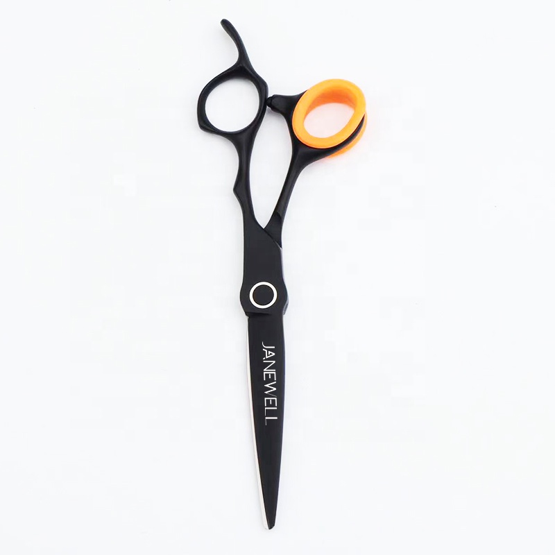 Professional 9Cr Silver 9cr barber shears with hair scissors, 6 inch for barbers and salon hairdressing. - thumbnail 4