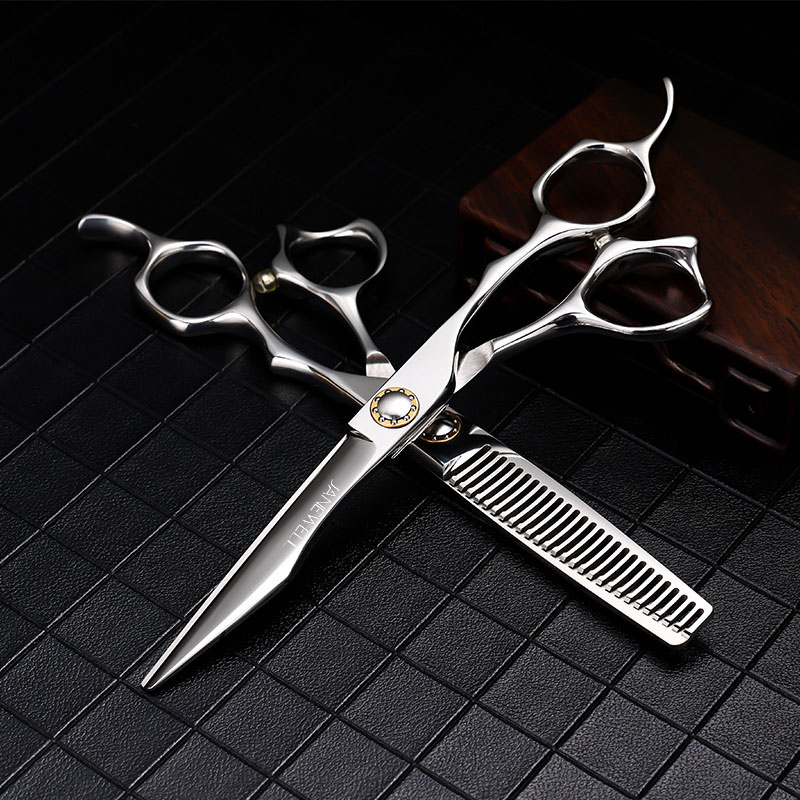 Professional 440C ball bearing cutting shears for 6 inch for barbers and salon hairdressing. - thumbnail 2