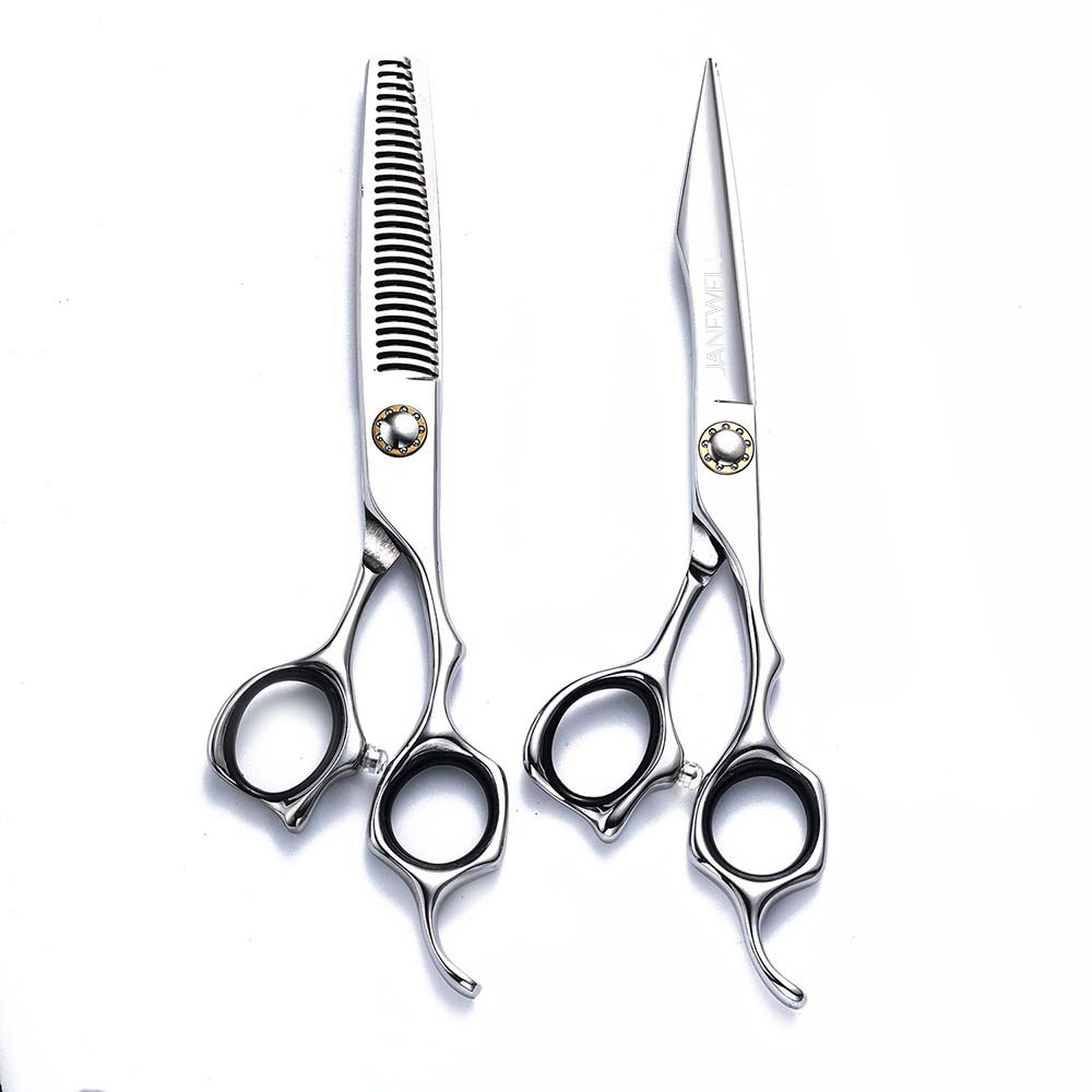 Professional 440C ball bearing cutting shears for 6 inch for barbers and salon hairdressing. - thumbnail 5