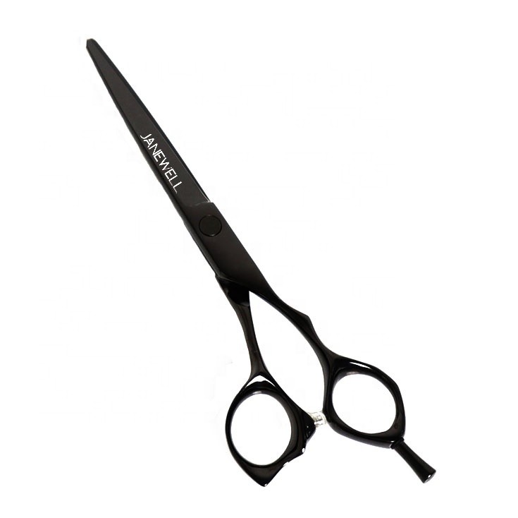 Professional Japanese 440C Black black barber shears for 6 inch for barbers and salon hairdressing. - view 1