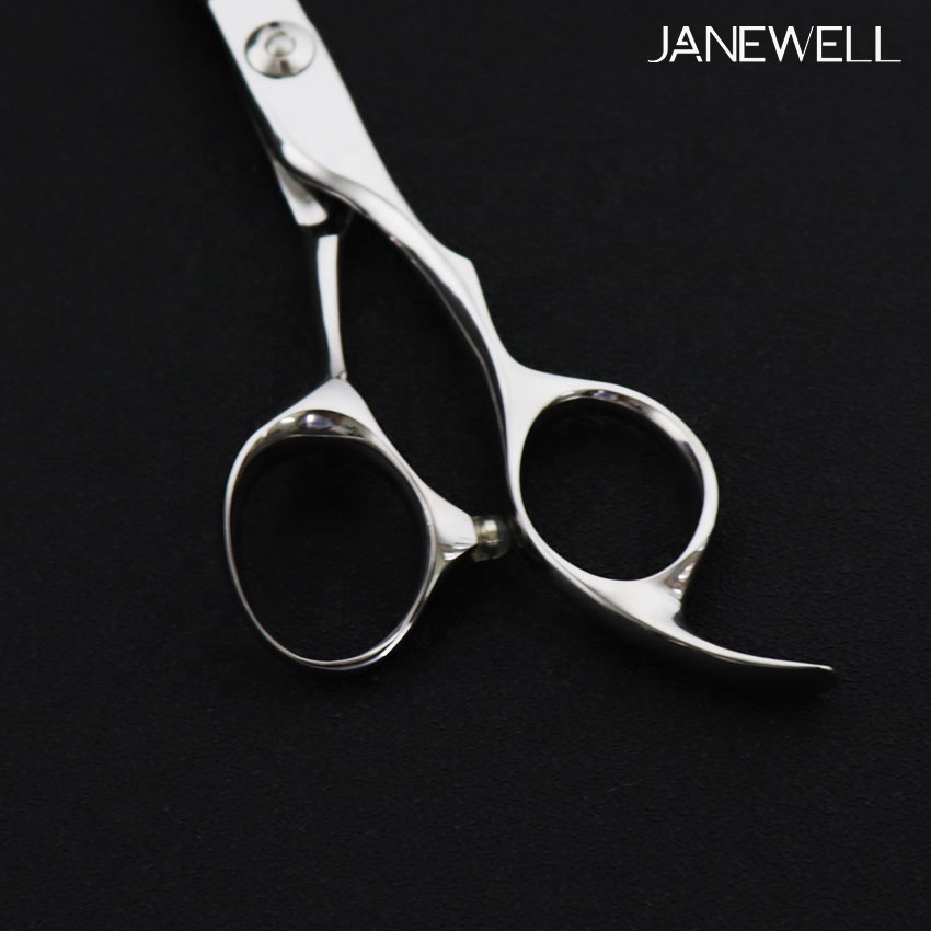 Professional VG10 Japanese steel silver barber shears with classic design, 6.0 inch hair shears for barbers and salon hairdressing. - thumbnail 3