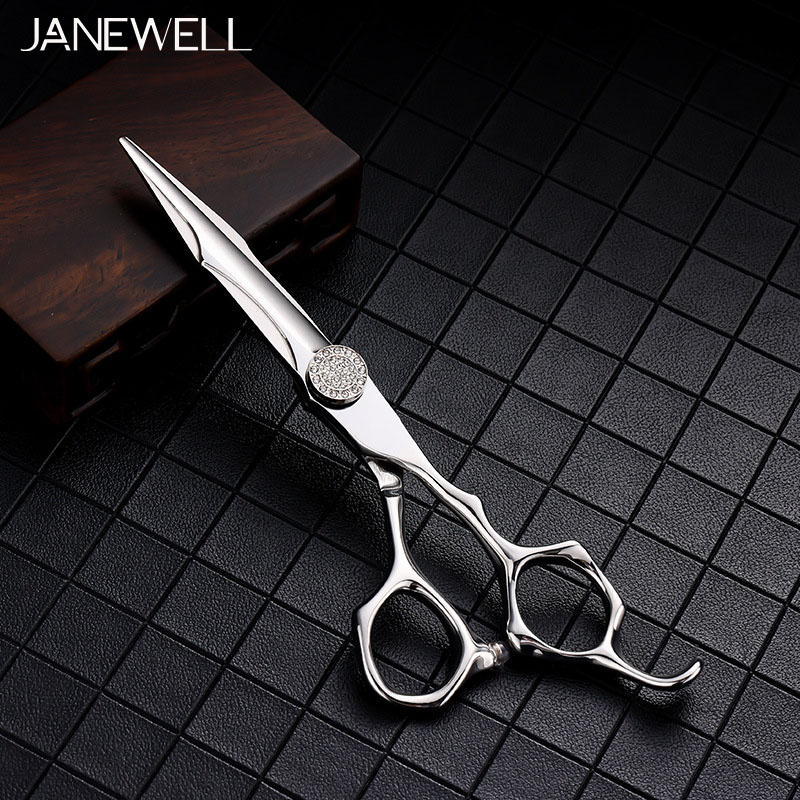 Professional 440C Silver hair cutting shears set with hair scissors, 6 inch for barbers and salon hairdressing. - thumbnail 7