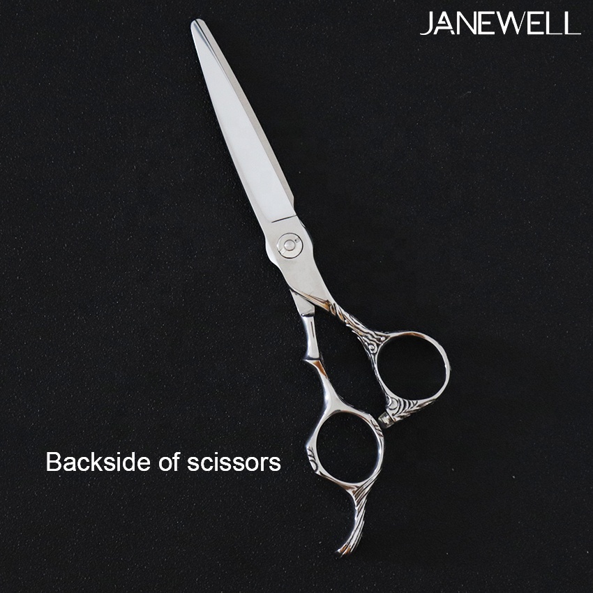 Professional Japanese vg10 Silver hair salon shears h30-625w with hair scissors, 6 inch for barbers and salon hairdressing. - thumbnail 3