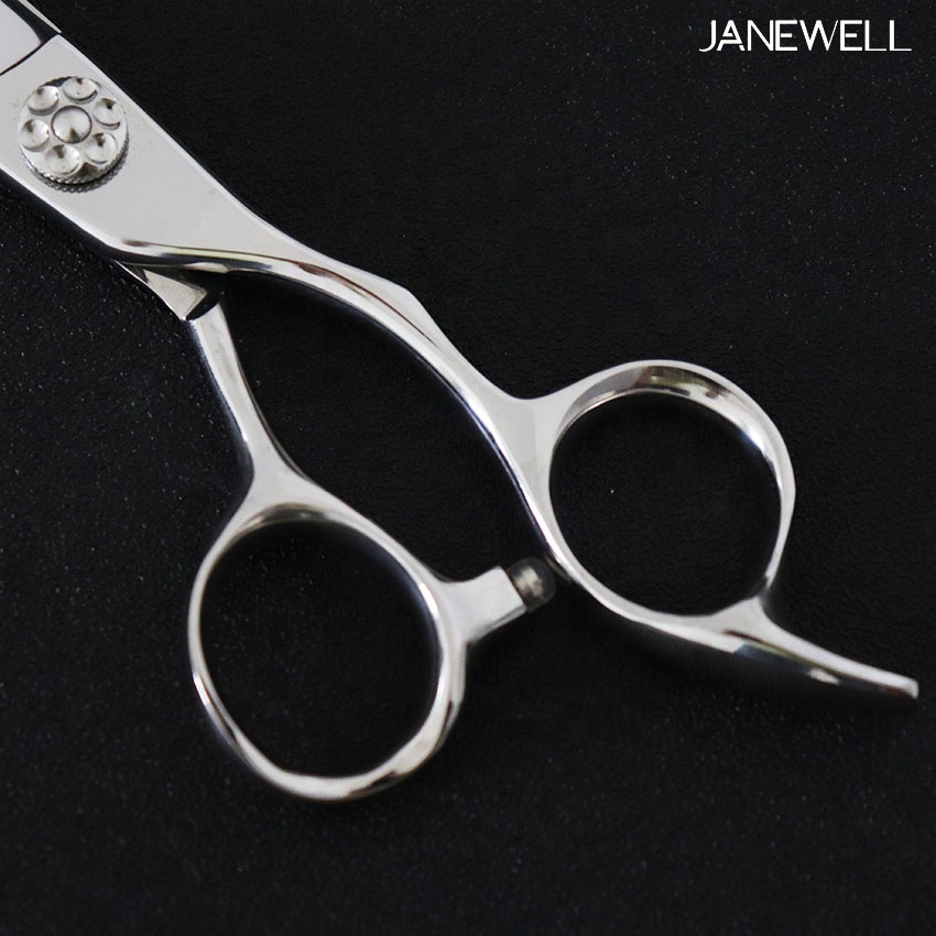 Professional 440 C Silver hair salon shears j36-575w with hair scissors, 6 inch for barbers and salon hairdressing. - thumbnail 3