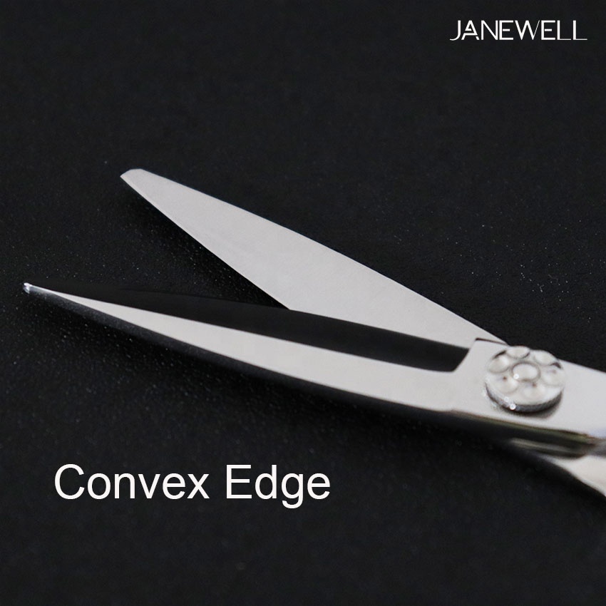 Professional 440 C Silver hair salon shears j36-575w with hair scissors, 6 inch for barbers and salon hairdressing. - thumbnail 5