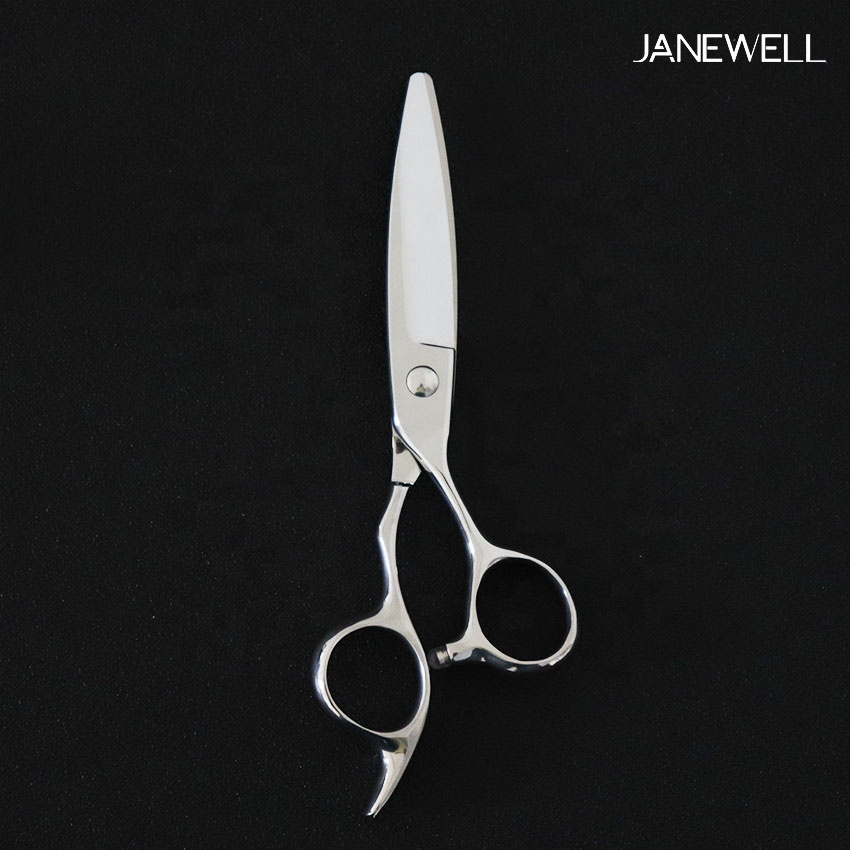 Professional 440 C Silver hair salon shears j36-575w with hair scissors, 6 inch for barbers and salon hairdressing. - thumbnail 6