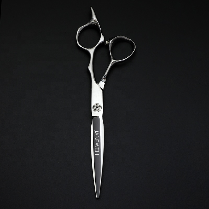 Professional Japanese VG10 Silver hair salon shears r12-60 with hair scissors, 6 inch for barbers and salon hairdressing. - thumbnail 6