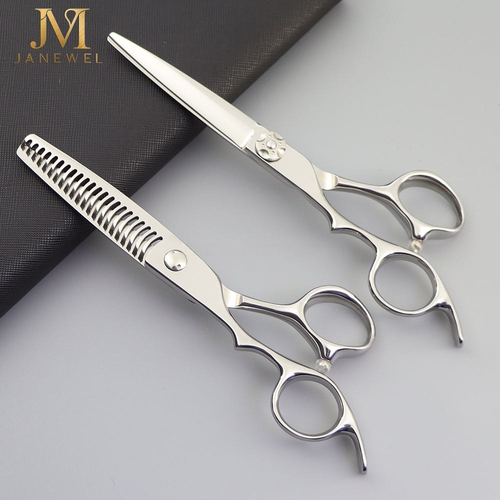Left-handed thinning shears 6 inch VG10 steel with 22 teeth and 30 percent removal rate for smooth blending and texturizing. - thumbnail 5