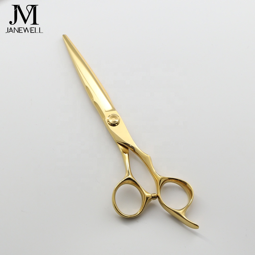Professional VG10 Japanese steel gold coated sharp barber shears, 6.0 inch hair shears with cutting performance for barbers and salon hairdressing. - thumbnail 3