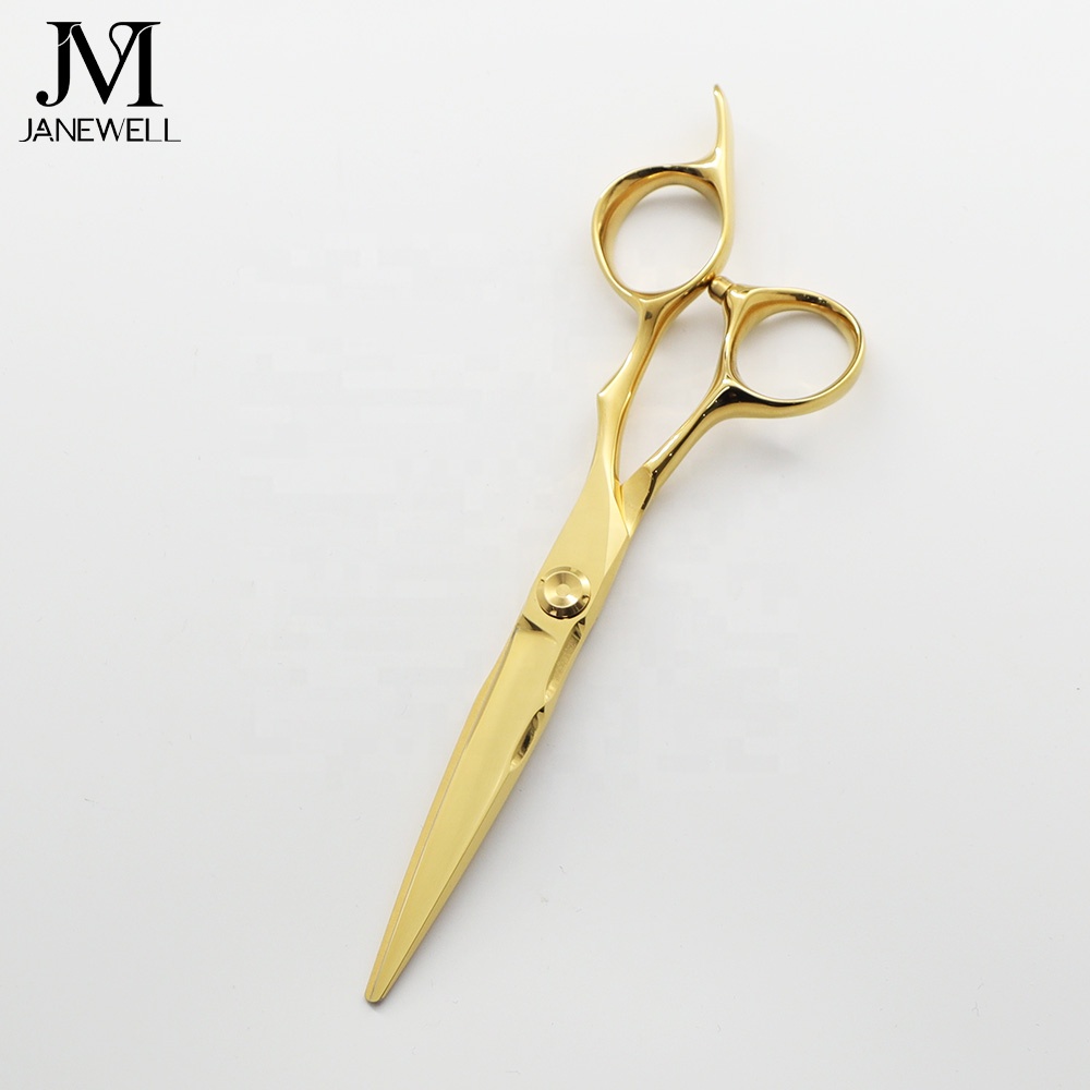 Professional VG10 Japanese steel gold coated sharp barber shears, 6.0 inch hair shears with cutting performance for barbers and salon hairdressing. - thumbnail 4