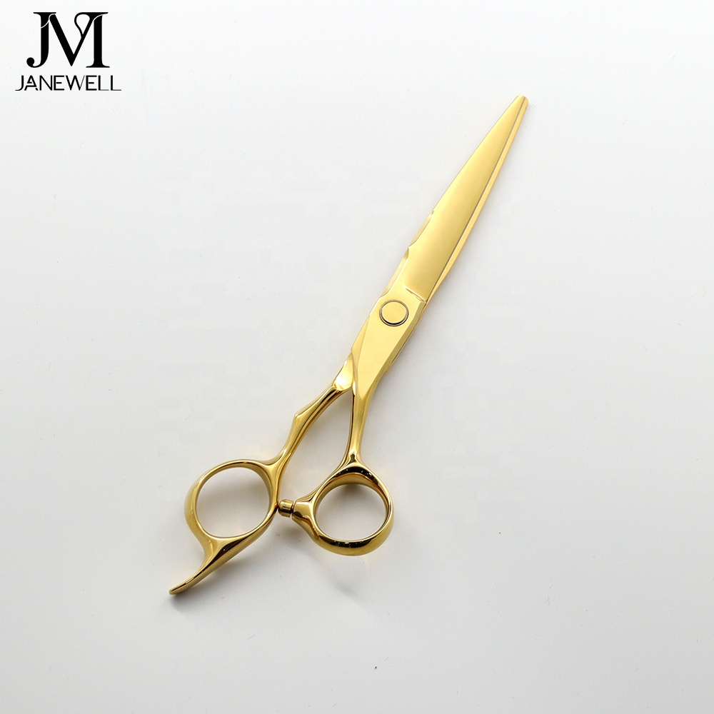 Professional VG10 Japanese steel gold coated sharp barber shears, 6.0 inch hair shears with cutting performance for barbers and salon hairdressing. - thumbnail 5