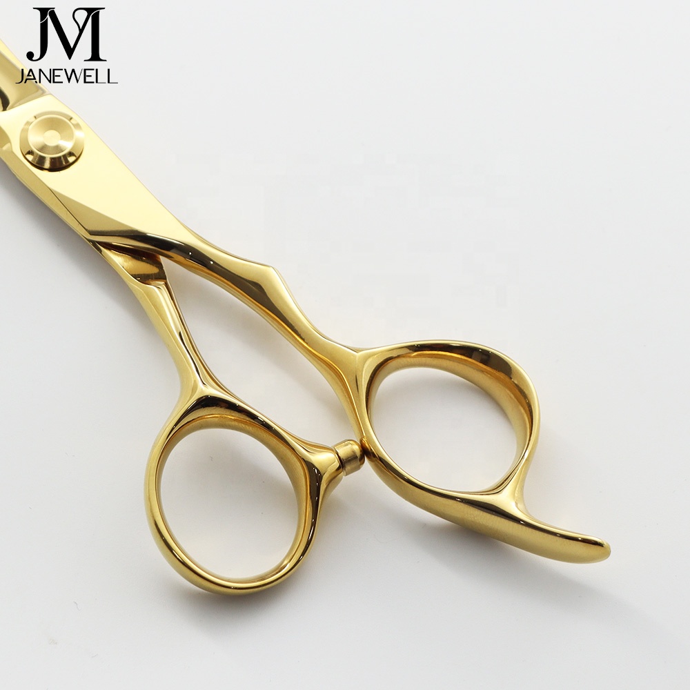 Professional VG10 Japanese steel gold coated sharp barber shears, 6.0 inch hair shears with cutting performance for barbers and salon hairdressing. - thumbnail 6