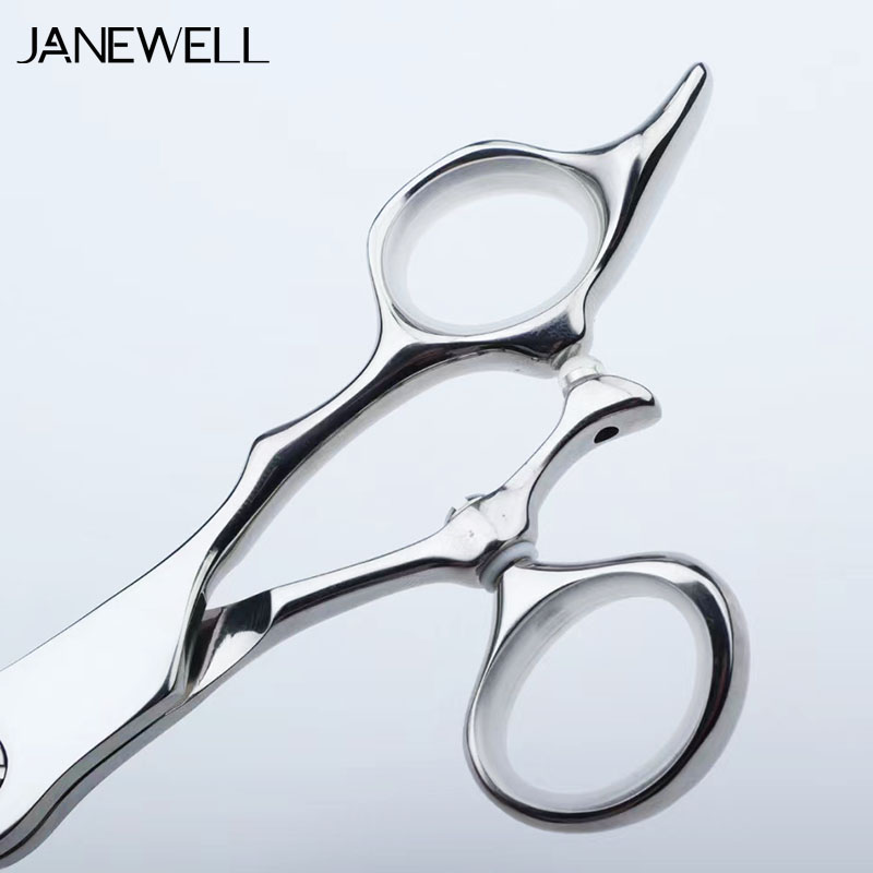 Professional Japanese VG10 Silver swivel thumb hair salon shears with hair scissors, 6 inch for barbers and salon hairdressing. - thumbnail 4