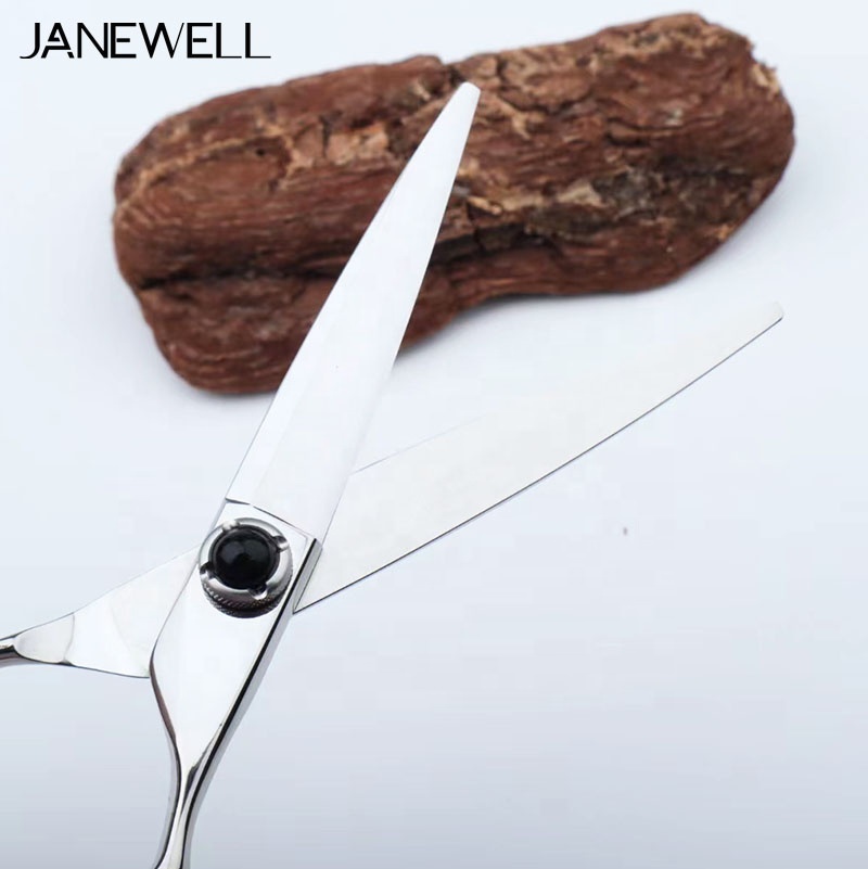 Professional Japanese VG10 Silver swivel thumb vg10 barber shears with hair scissors, 6 inch for barbers and salon hairdressing. - thumbnail 5
