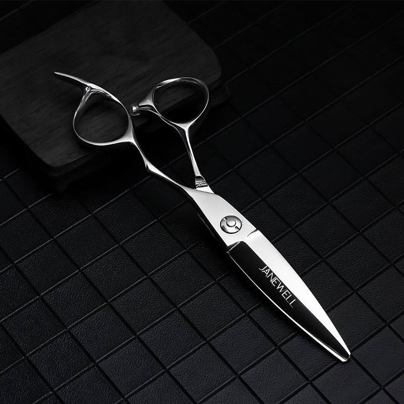 Professional 440C Silver sword blade barber shears with hair scissors, 6 inch for barbers and salon hairdressing. - thumbnail 2