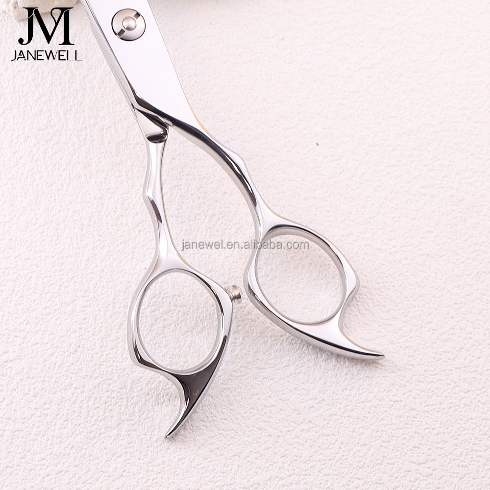 Professional Japanese 440C Silver texturizing shears with hair scissors, 6 inch for barbers and salon hairdressing. - thumbnail 5