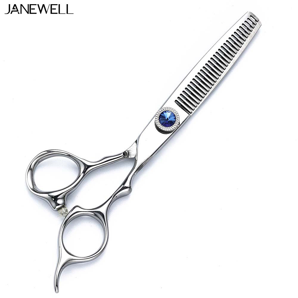 Professional 440C Silver thinning shears lb-60 with hair scissors, 6 inch for barbers and salon hairdressing. - thumbnail 3