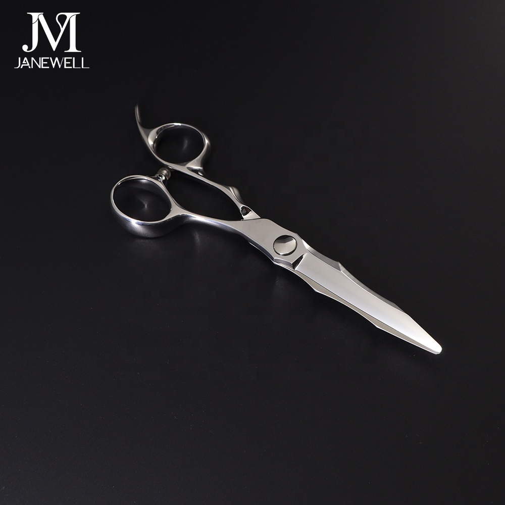 Professional VG10 Silver vg10 hair cutting shears with hair scissors, 6 inch for barbers and salon hairdressing. - thumbnail 5