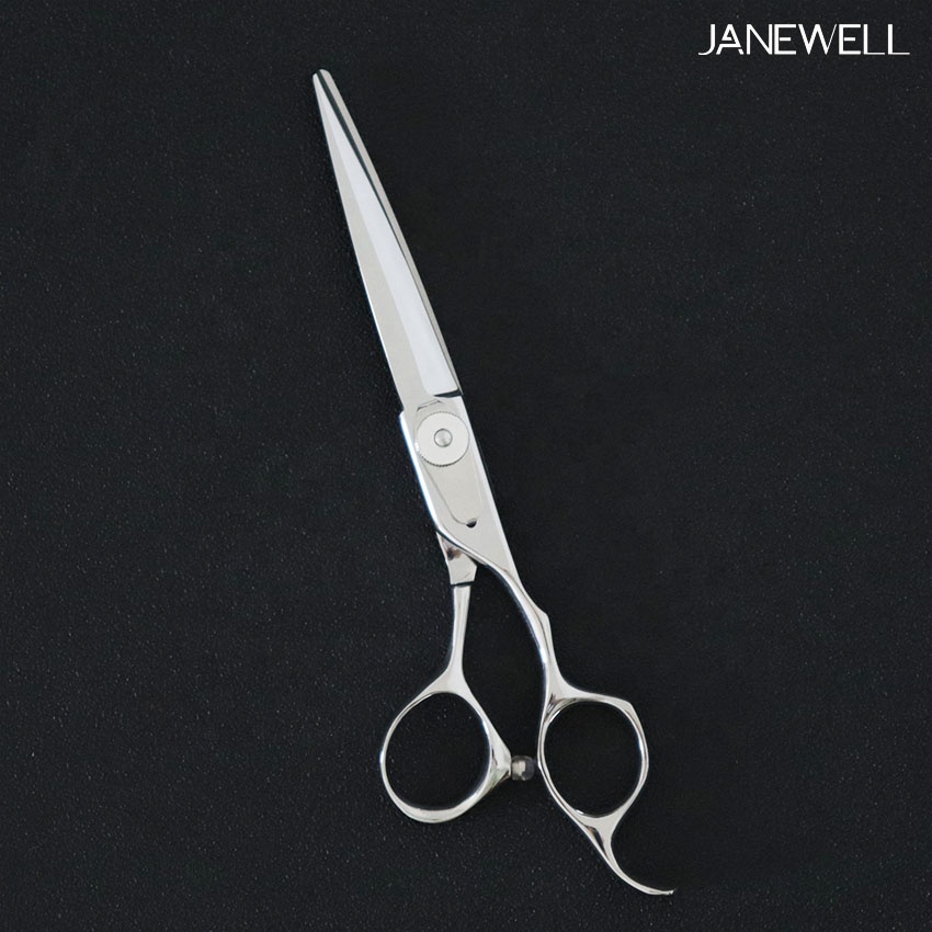 Professional VG10 Japanese steel silver hair salon shears with classic design, 6.0 inch hair cutting shears for hairdressers and salon stylists. - thumbnail 2