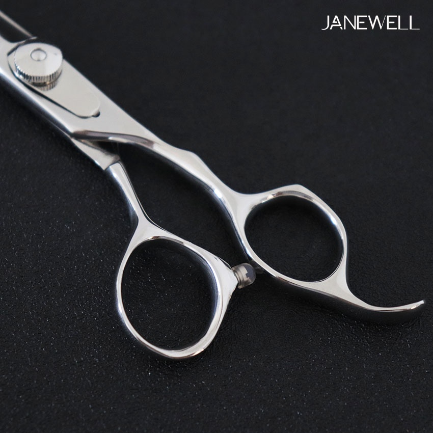 Professional VG10 Japanese steel silver hair salon shears with classic design, 6.0 inch hair cutting shears for hairdressers and salon stylists. - thumbnail 4