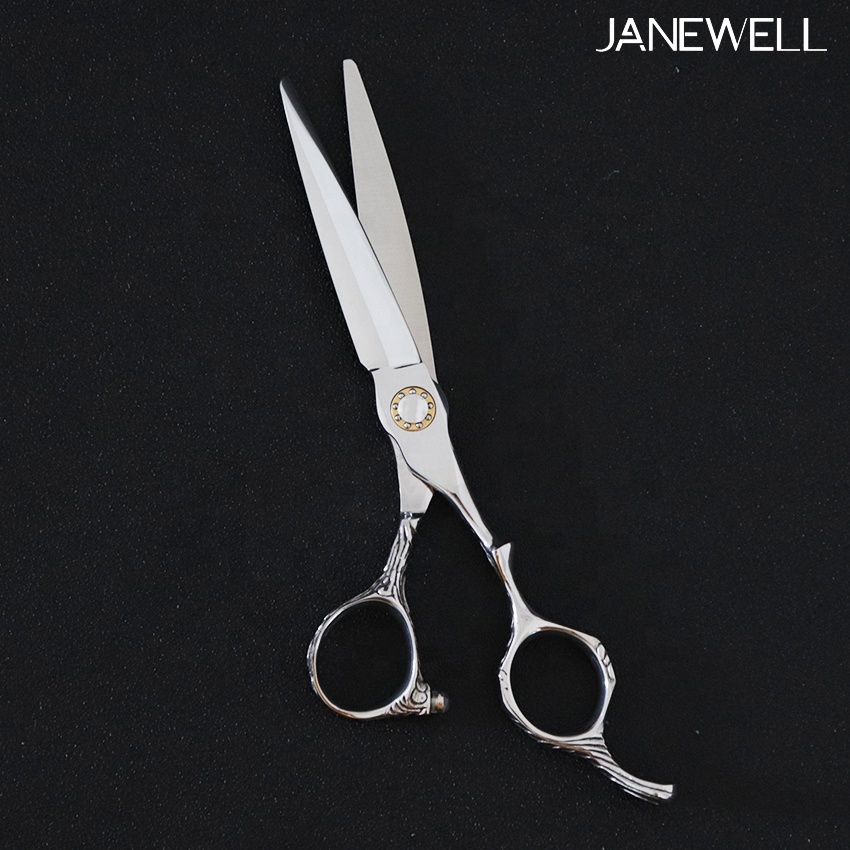 Professional VG10 Japanese steel silver cutting shears, 5.5-7 inch multi-size hair shears for barbers and professional salon hairdressing. - thumbnail 2