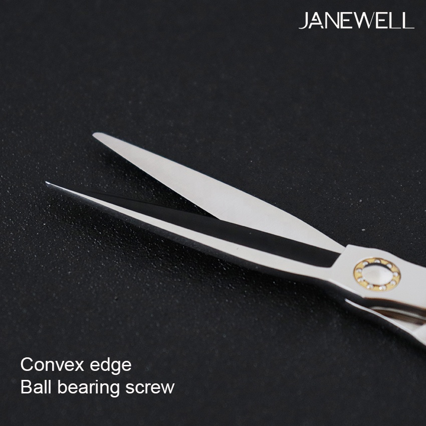 Professional VG10 Japanese steel silver cutting shears, 5.5-7 inch multi-size hair shears for barbers and professional salon hairdressing. - thumbnail 4