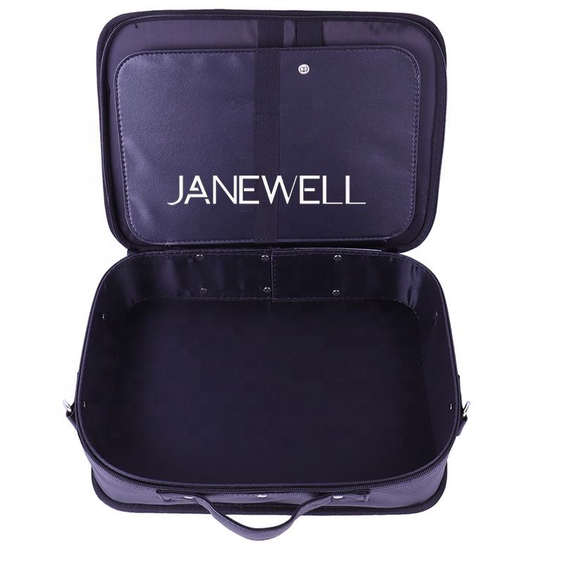 Genuine leather case for barber tools. Professional quality shears organizer for barbers, hairdressers and salon stylists. - thumbnail 5