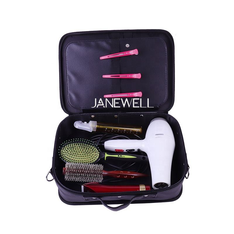Genuine leather case for barber tools. Professional quality shears organizer for barbers, hairdressers and salon stylists. - thumbnail 6