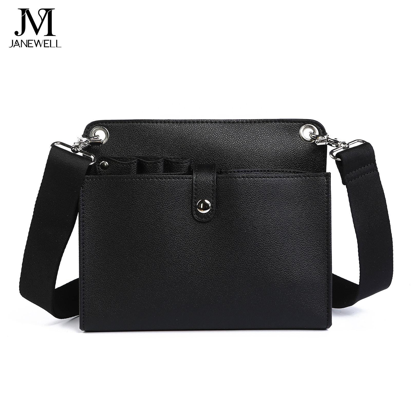 PU leather case holding 9 pieces of pet grooming scissors, with waist belt. Professional quality shears organizer for barbers, hairdressers and salon stylists. - thumbnail 3