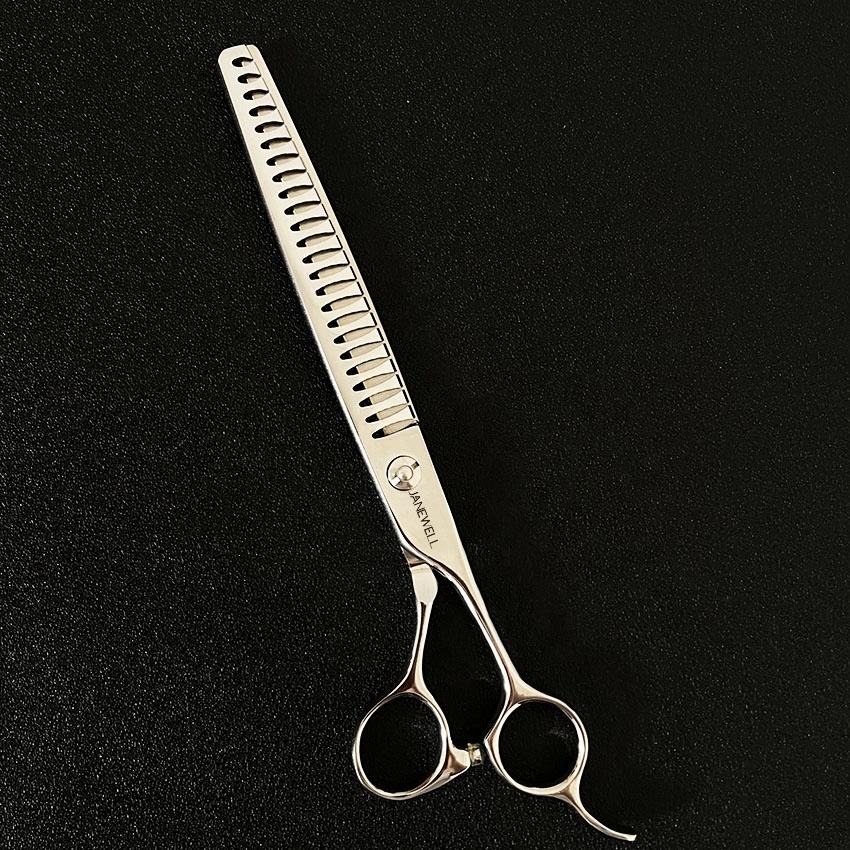 Professional 440C straight chunker grooming scissors for dog pet grooming 26 teeth, 7.5 inch. pet grooming shears for professional groomers. - thumbnail 2