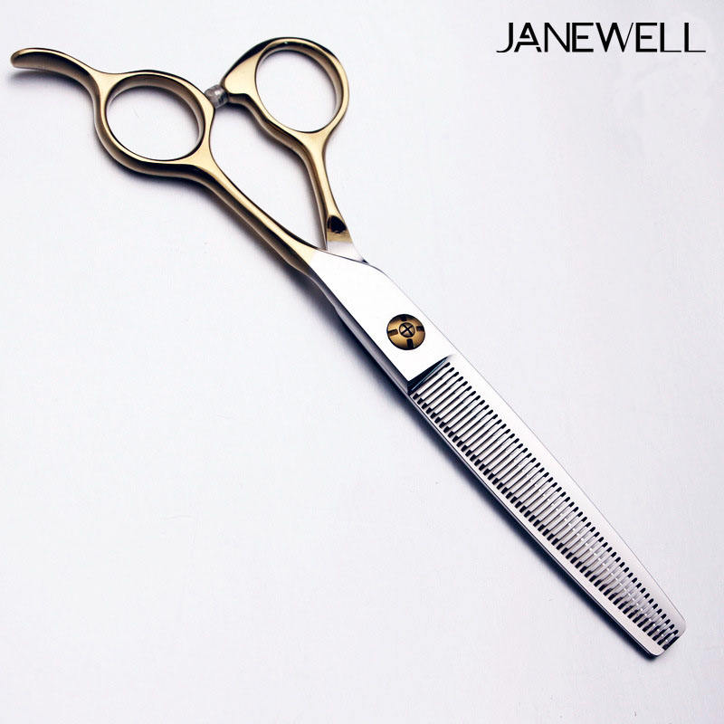 Professional 440C straight thinning grooming sheers for dog pet grooming 55 teeth, 6.5 inch. pet grooming shears for professional groomers. - thumbnail 2