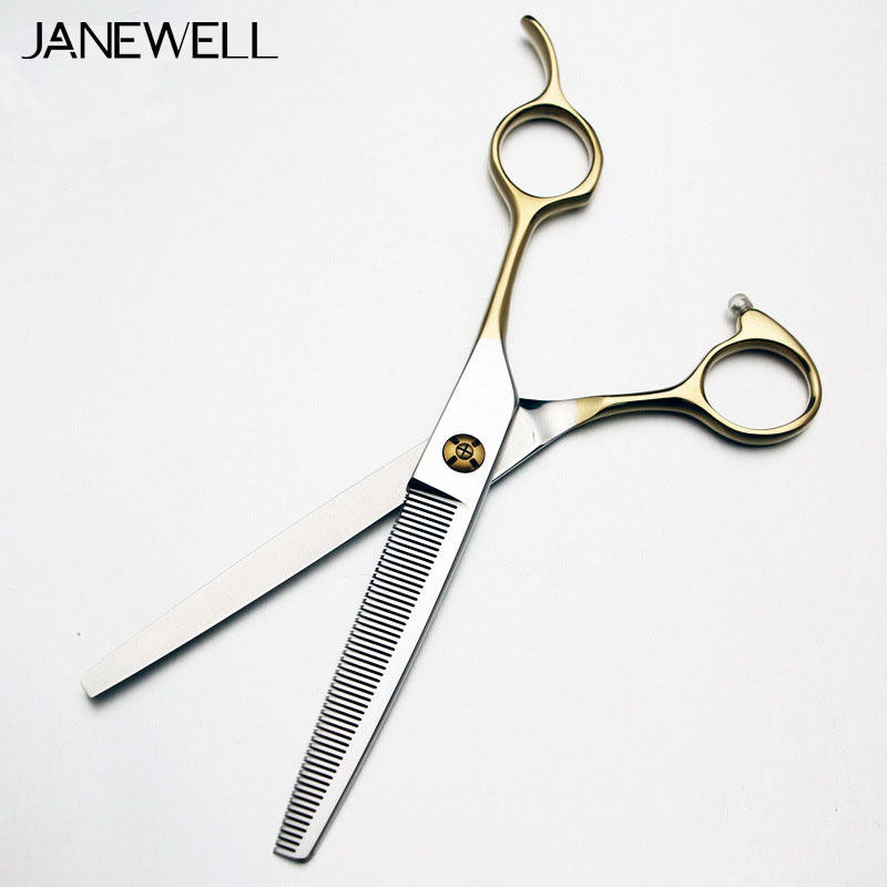 Professional 440C straight thinning grooming sheers for dog pet grooming 55 teeth, 6.5 inch. pet grooming shears for professional groomers. - thumbnail 3