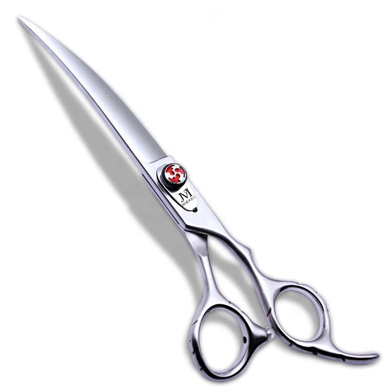 Professional 440C deep blue curved grooming scissors for dog pet grooming, 6.5 inch. pet grooming shears for professional groomers. - thumbnail 14