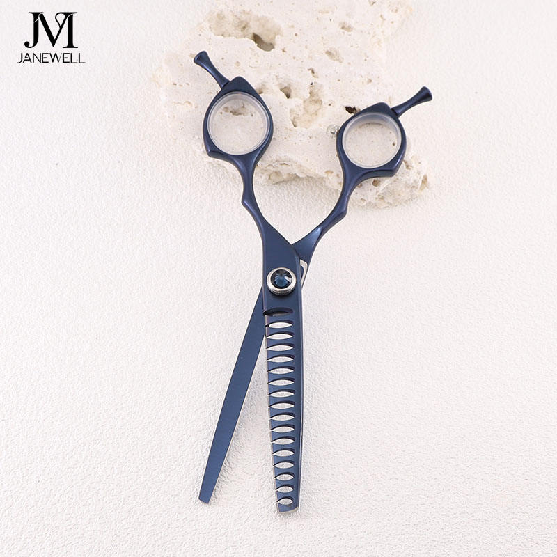 Professional 440C deep blue curved grooming scissors for dog pet grooming, 6.5 inch. pet grooming shears for professional groomers. - thumbnail 31