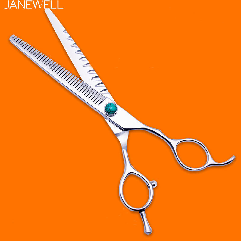 Professional 440C deep blue curved grooming scissors for dog pet grooming, 6.5 inch. pet grooming shears for professional groomers. - thumbnail 32