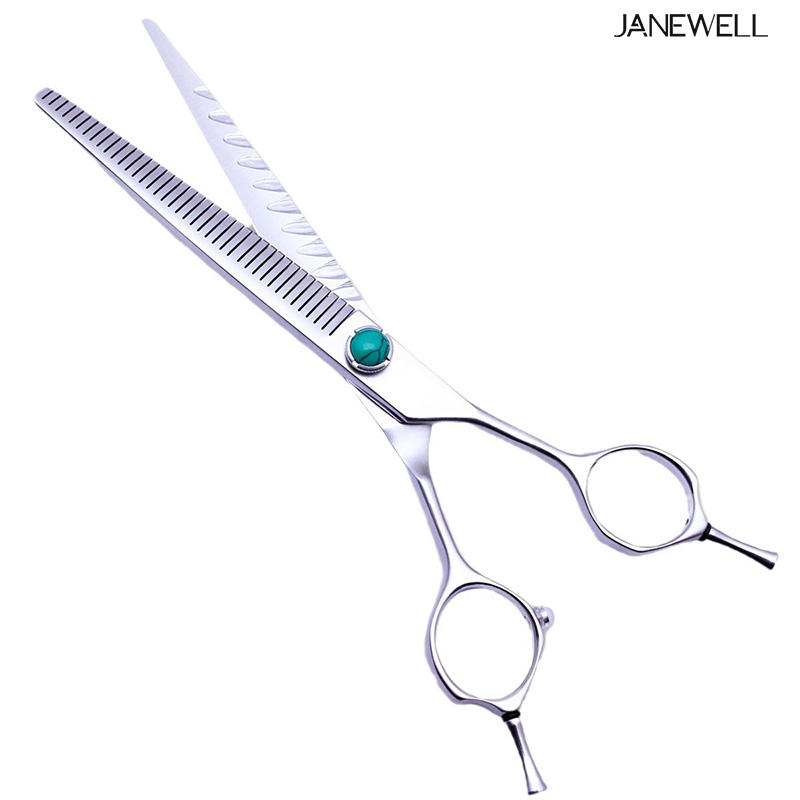 Professional 440C deep blue curved grooming scissors for dog pet grooming, 6.5 inch. pet grooming shears for professional groomers. - thumbnail 47