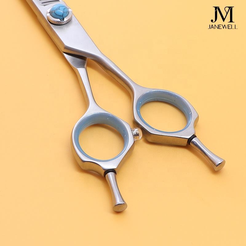 Professional 440C deep blue curved grooming scissors for dog pet grooming, 6.5 inch. pet grooming shears for professional groomers. - thumbnail 48