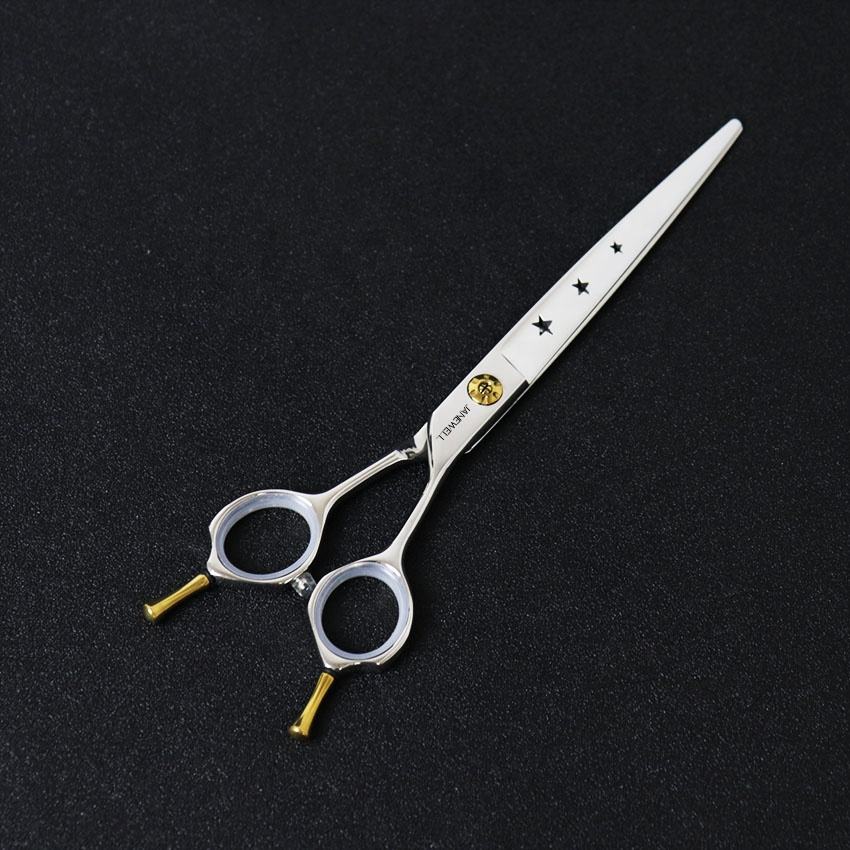 Professional 440C deep blue curved grooming scissors for dog pet grooming, 6.5 inch. pet grooming shears for professional groomers. - thumbnail 6