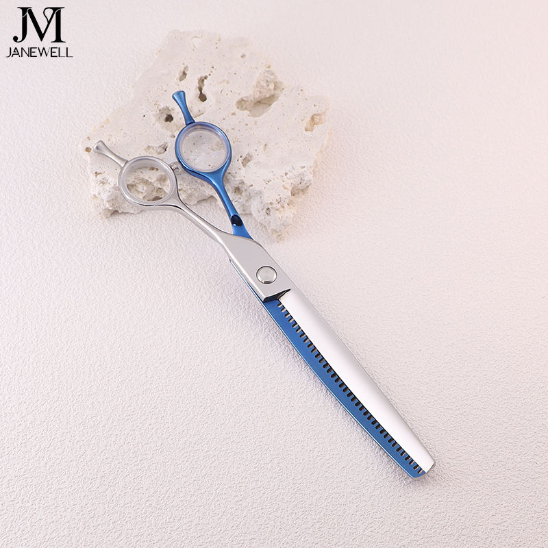 Professional 440C deep blue curved grooming scissors for dog pet grooming, 6.5 inch. pet grooming shears for professional groomers. - thumbnail 66
