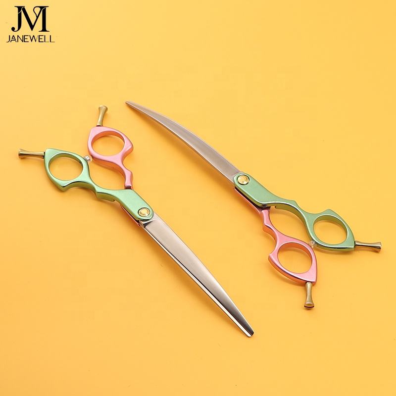 Professional 440C deep blue curved grooming scissors for dog pet grooming, 6.5 inch. pet grooming shears for professional groomers. - thumbnail 67