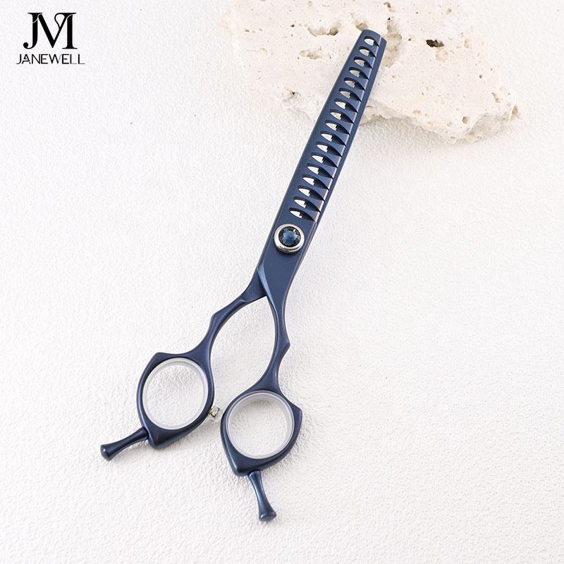 Professional 440C deep blue curved grooming scissors for dog pet grooming, 6.5 inch. pet grooming shears for professional groomers. - thumbnail 68