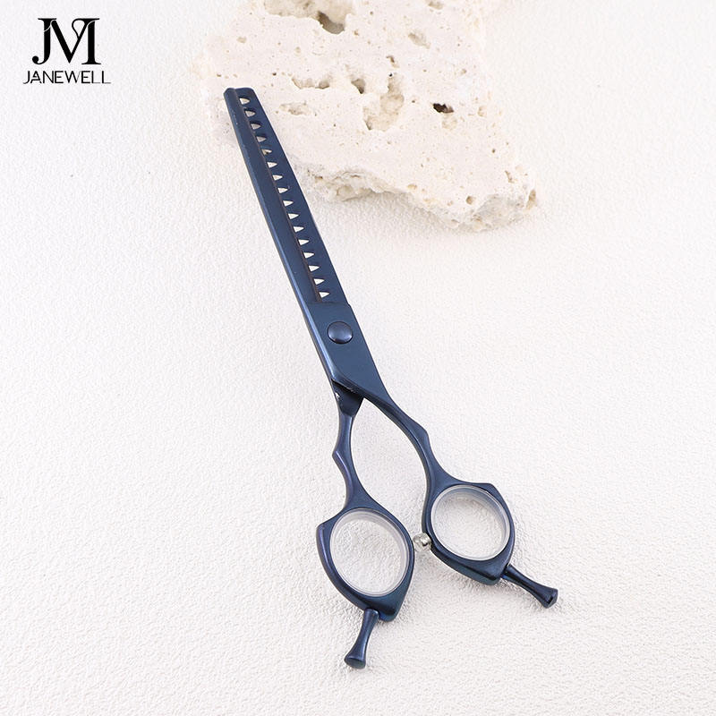 Professional 440C deep blue curved grooming scissors for dog pet grooming, 6.5 inch. pet grooming shears for professional groomers. - thumbnail 71