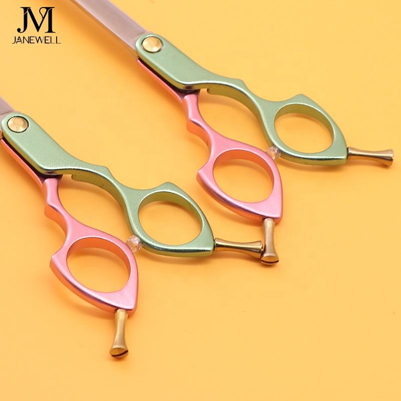 Professional 440C deep blue curved grooming scissors for dog pet grooming, 6.5 inch. pet grooming shears for professional groomers. - thumbnail 76