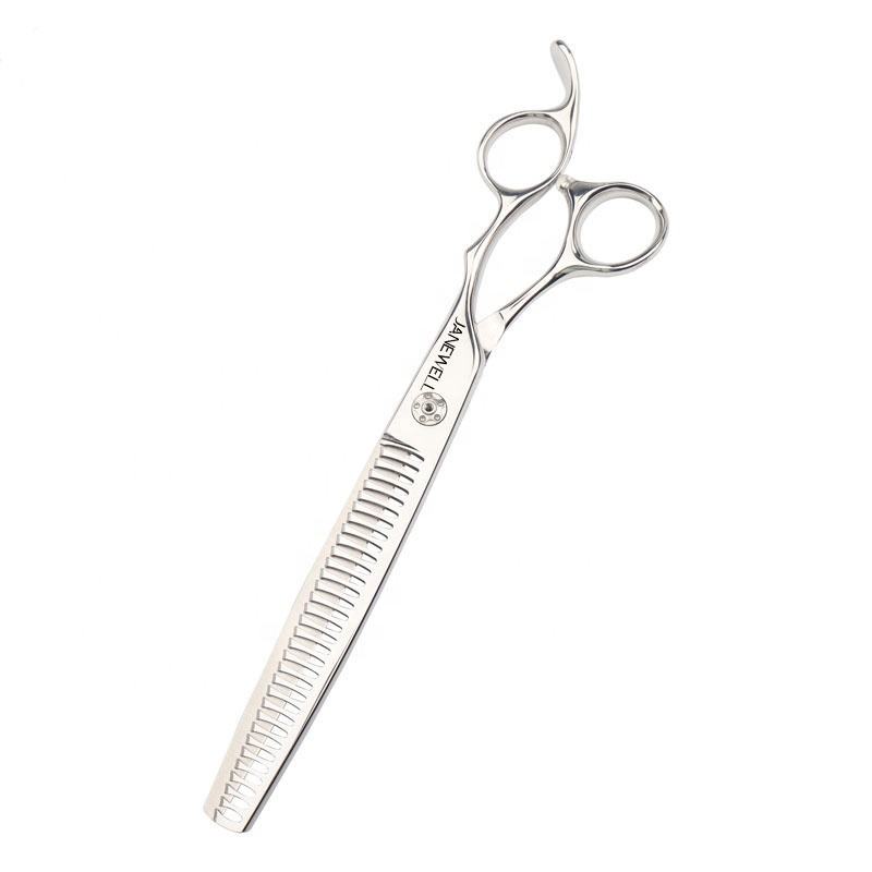 Professional 440C deep blue curved grooming scissors for dog pet grooming, 6.5 inch. pet grooming shears for professional groomers. - thumbnail 8